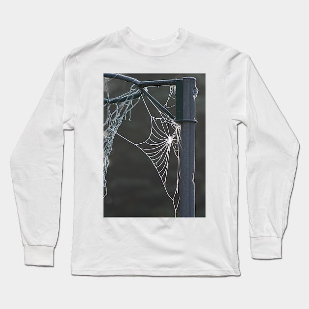 Frosty cobweb Long Sleeve T-Shirt by GrahamPrentice